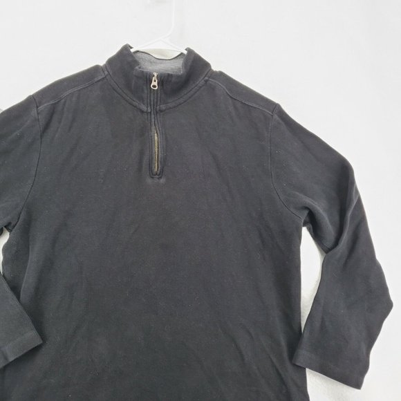 OLD NAVY Sweater Men's Long Sleeve 1/4 Zip Knit Pullover Black Large - Picture 5 of 11